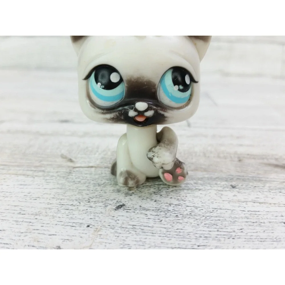 Littlest Pet Shop LPS First Generation Cat Rare 2005 Black White Retired